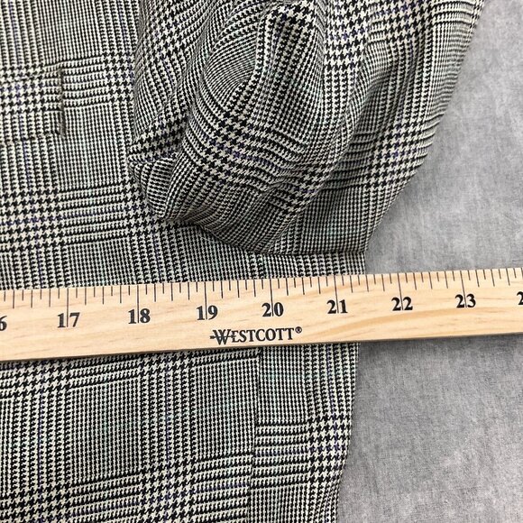 Lauren Ralph Lauren Blazer Men 40R Purple‎ Tan Prince Edward Plaid Silk Wool - Picture 6 of 14